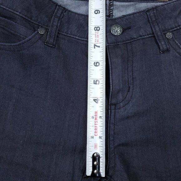 Prana Short Jada Mid Rise Bootcut Gray Stretch Women's Size 6 28 Organic Cotton - Picture 9 of 10